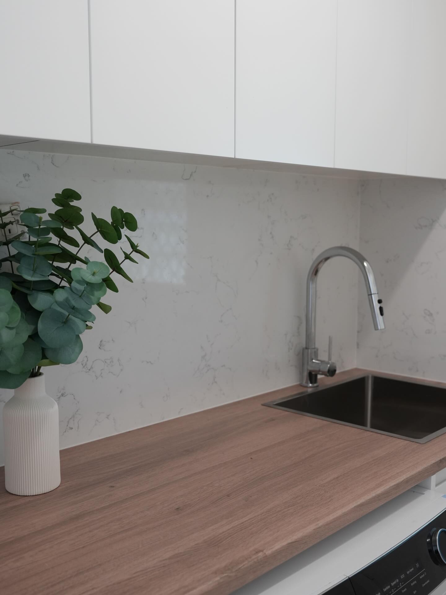 Laundry bench, tap & sink installation