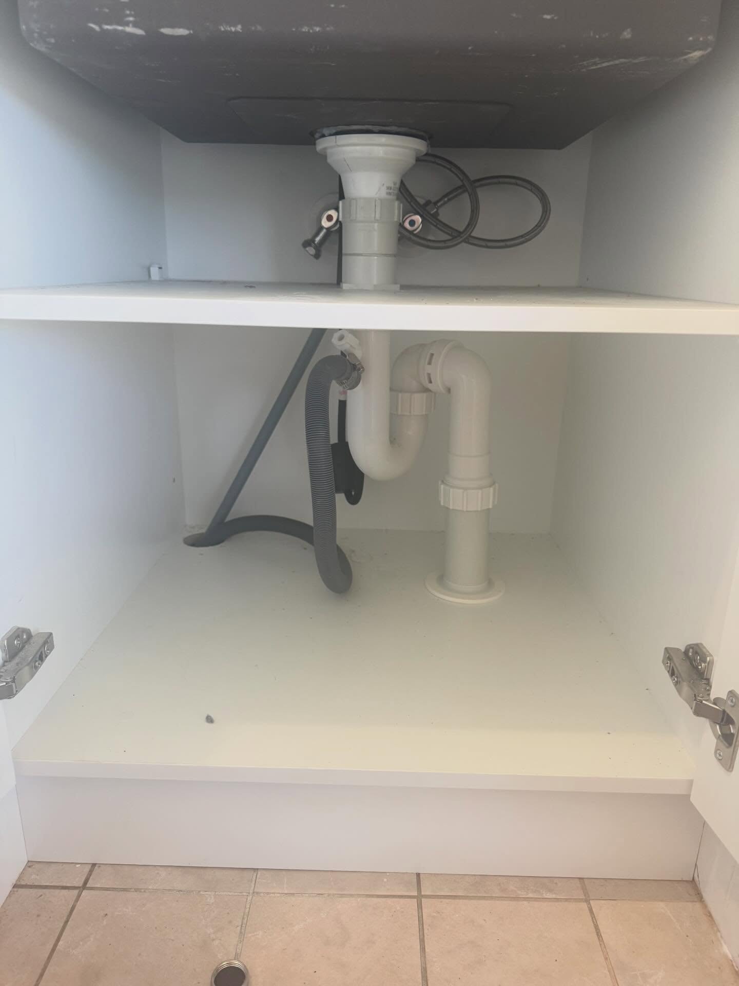 Clean P-trap & waste pipework